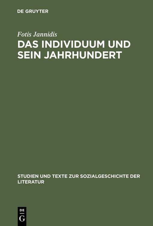 Produktbild: Das Individuum und sein Jahrhundert