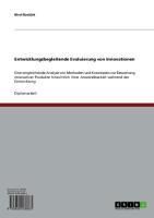 Produktbild: Entwicklungsbegleitende Evaluierung von Innovationen