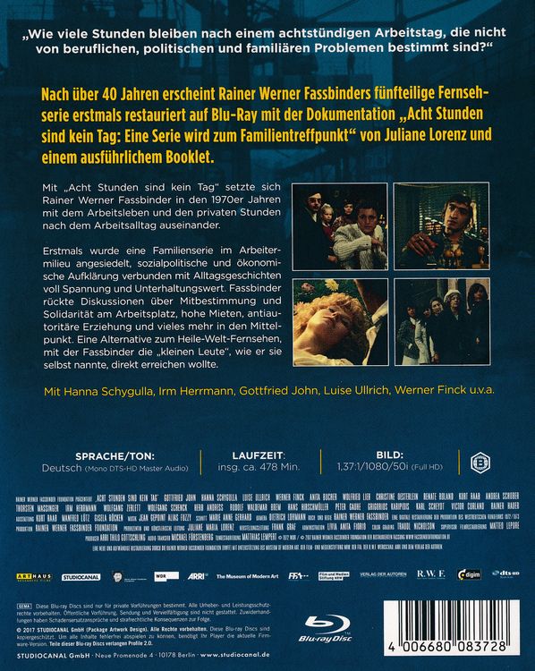 Produktbild: Acht Stunden sind kein Tag [2 BRs]