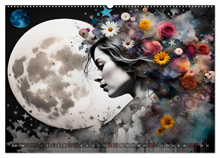 Produktbild: Geheimnisvolle Silhouetten (hochwertiger Premium Wandkalender 2026 DIN A2 quer), Kunstdruck in Hochglanz