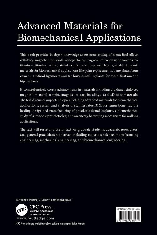 Produktbild: Advanced Materials for Biomechanical Applications