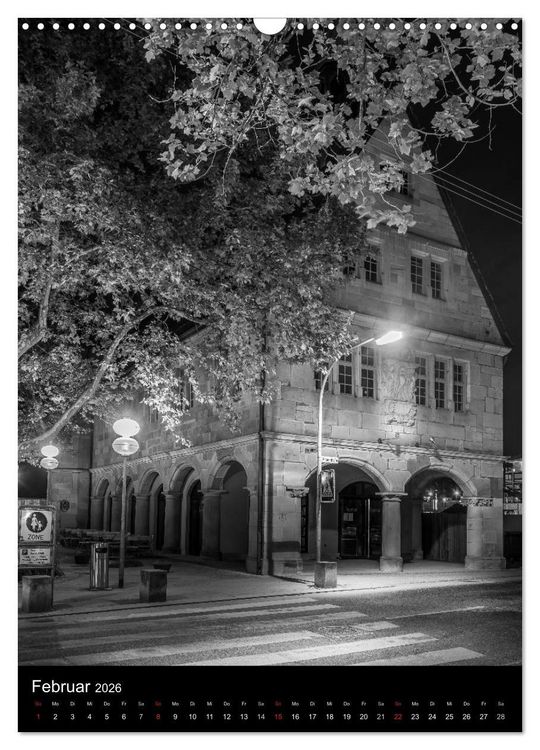 Produktbild: Heilbronn bei Nacht 2 (Wandkalender 2026 DIN A3 hoch), CALVENDO Monatskalender