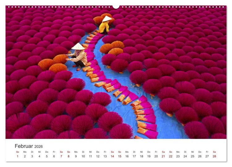 Produktbild: Vietnam - Das Land der Morgenr&ouml;te. (hochwertiger Premium Wandkalender 2026 DIN A2 quer), Kunstdruck in Hochglanz