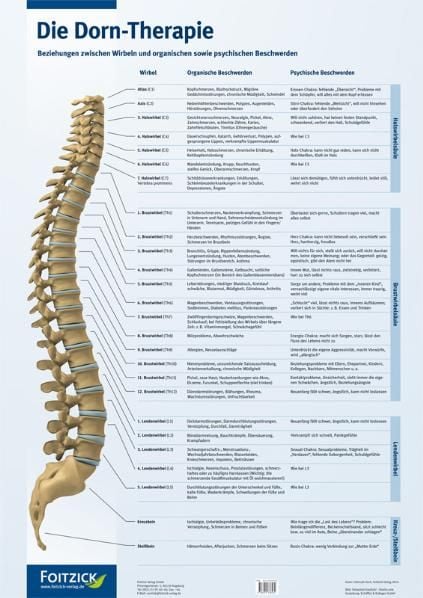 Produktbild: Die Dorn-Therapie. Poster 59,4 x 84 cm