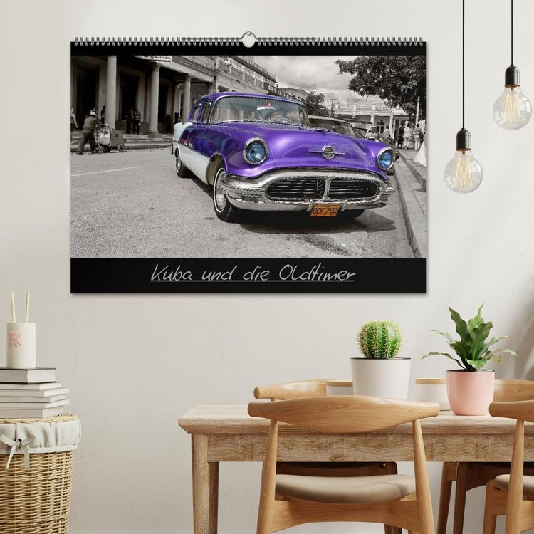 Produktbild: Kuba und die Oldtimer (Wandkalender 2026 DIN A2 quer), CALVENDO Monatskalender