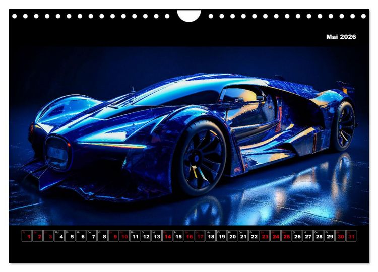 Produktbild: Surreale Cyber Cars (Wandkalender 2026 DIN A4 quer), CALVENDO Monatskalender