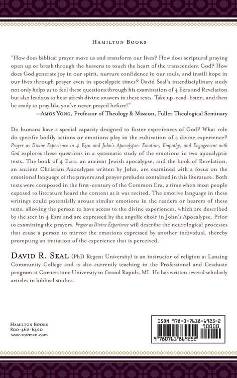 Produktbild: Prayer as Divine Experience in 4 Ezra and John's Apocalypse
