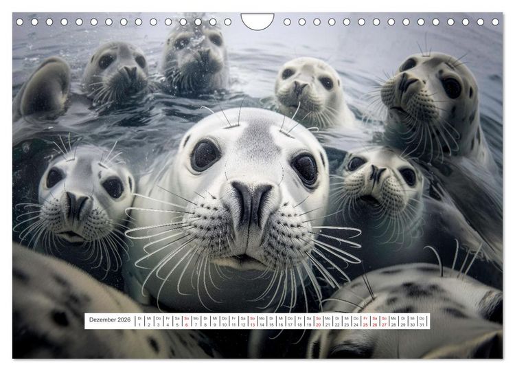Produktbild: Tier Selfies (Wandkalender 2026 DIN A4 quer), CALVENDO Monatskalender