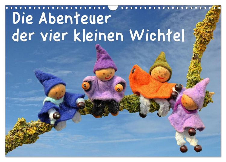 Produktbild: Die Abenteuer der vier kleinen Wichtel (Wandkalender 2026 DIN A3 quer), CALVENDO Monatskalender