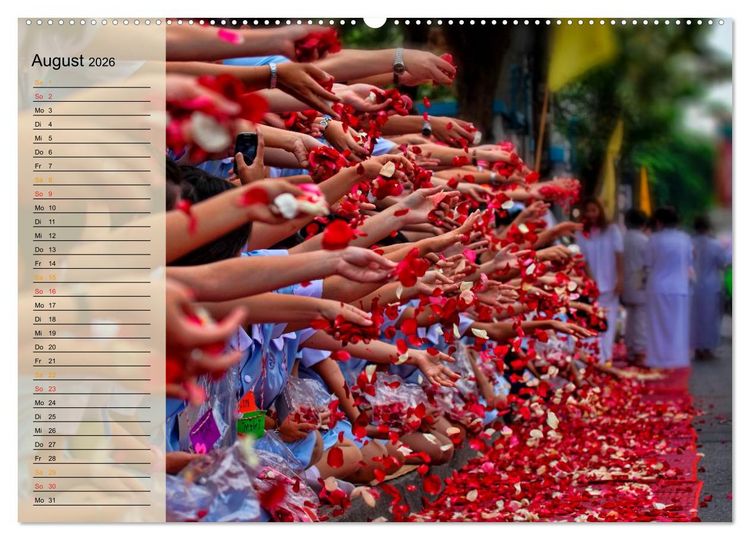 Produktbild: Bangkok - K&ouml;nigreich Thailand (hochwertiger Premium Wandkalender 2026 DIN A2 quer), Kunstdruck in Hochglanz