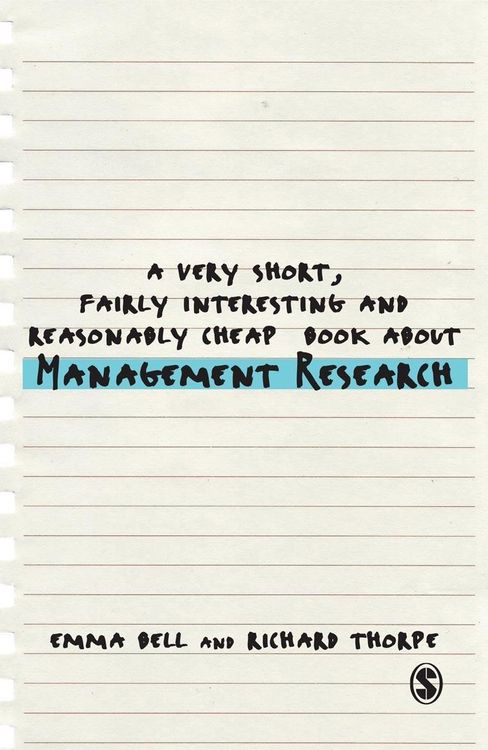 Produktbild: A Very Short, Fairly Interesting and Reasonably Cheap Book about Management Research