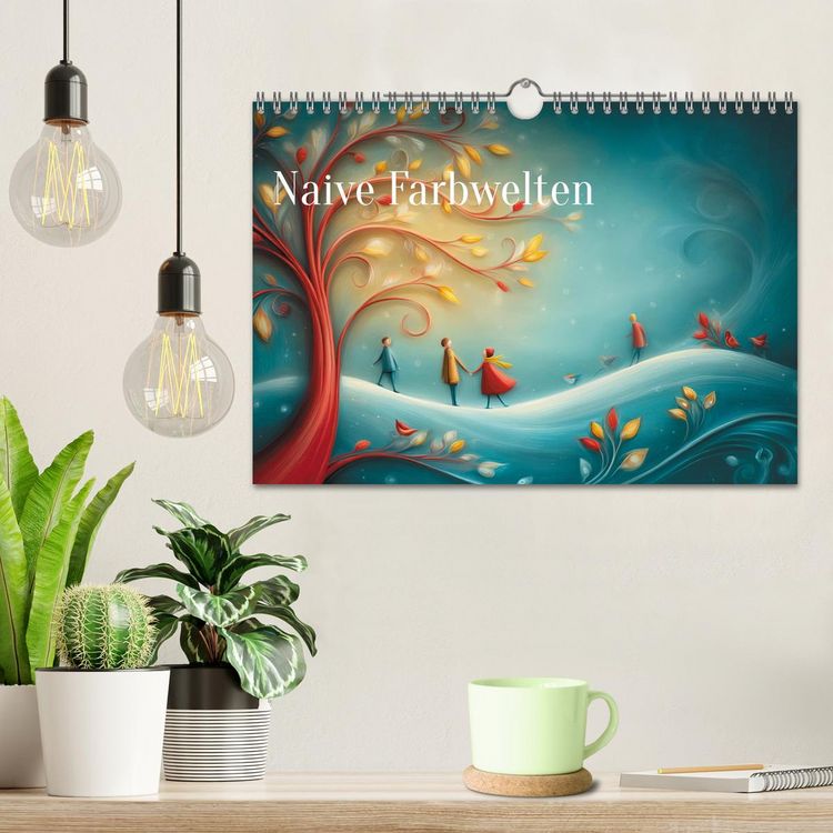 Produktbild: Naive Farbwelten (Wandkalender 2026 DIN A4 quer), CALVENDO Monatskalender
