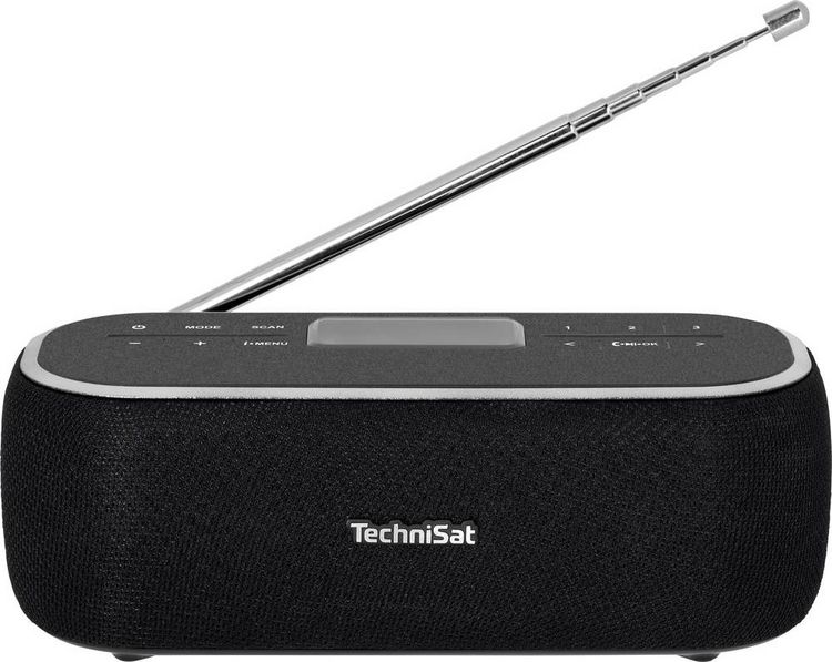 Produktbild: TechniSat DIGITRADIO BT 1 Tischradio DAB+, UKW AUX, Bluetooth&reg; Freisprechfunktion, Inkl. Mikrofon, Weckfunktion, wiederaufladbar Schwarz