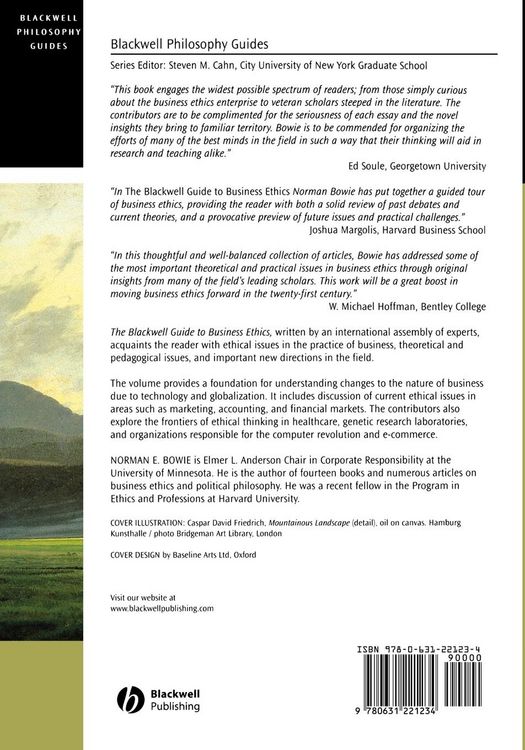 Produktbild: Blackwell Guide to Business Ethics