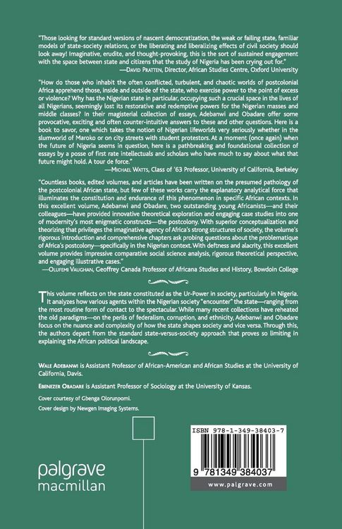 Produktbild: Encountering the Nigerian State
