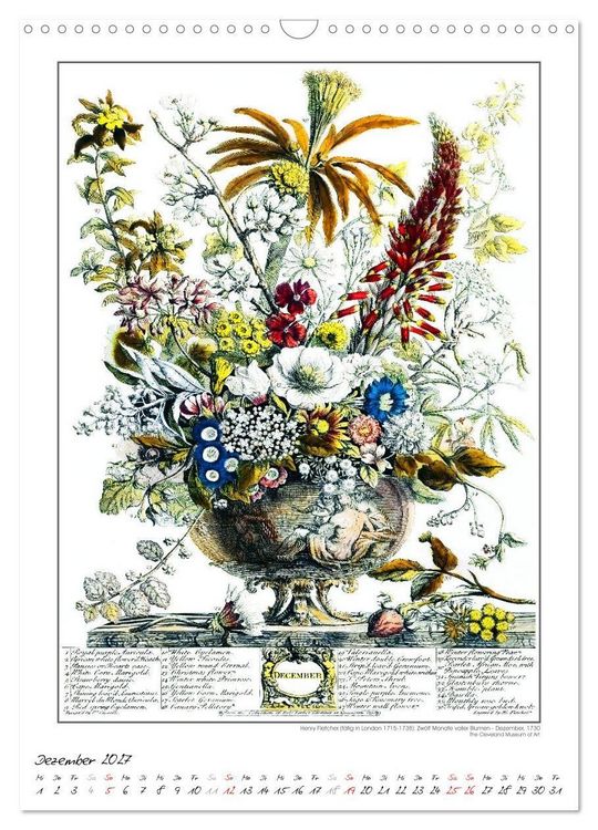 Produktbild: Henry Fletcher. Blumen und Fr&uuml;chte - Kunstkalender (Wandkalender 2027 DIN A3 hoch), CALVENDO Monatskalender