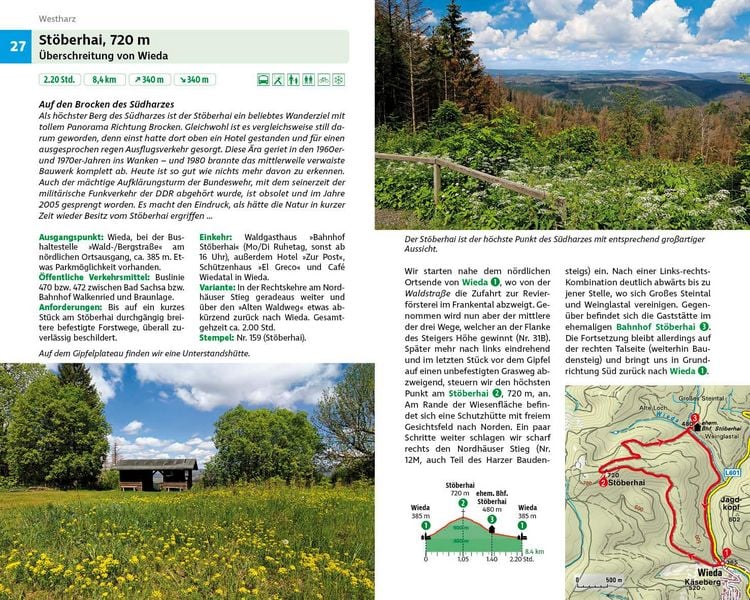 Produktbild: ROTHER Wanderbuch kurz & gut! Harz