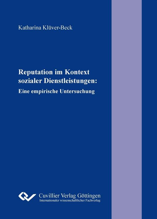 Produktbild: Reputation im Kontext sozialer Dienstleistungen