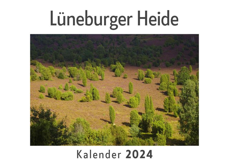 Produktbild: L&uuml;neburger Heide (Wandkalender 2024, Kalender DIN A4 quer, Monatskalender im Querformat mit Kalendarium, Das perfekte Geschenk)