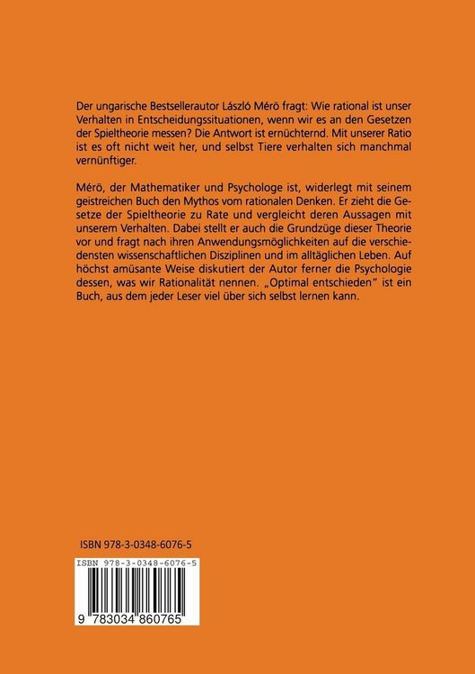Produktbild: Optimal entschieden?
