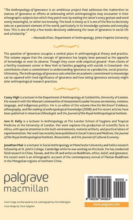 Produktbild: The Anthropology of Ignorance
