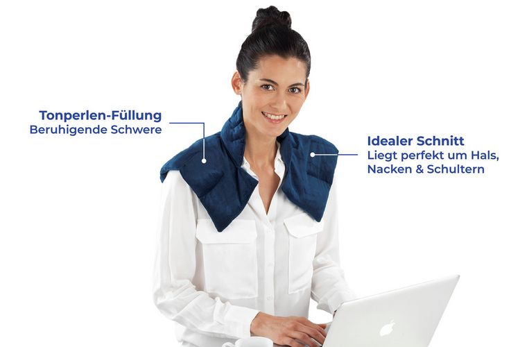 Produktbild: Beschwertes Schulterkissen Warm & Kalt, Nacken- & Schulterauflage mit W&auml;rme- und K&auml;lte-Effekt