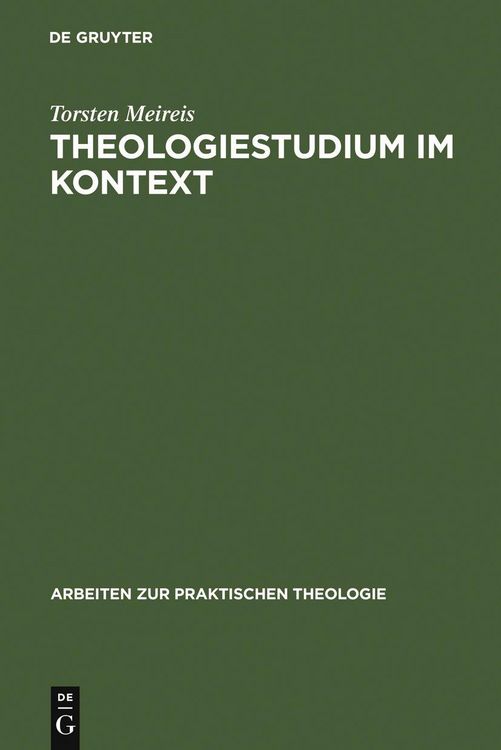 Produktbild: Theologiestudium im Kontext