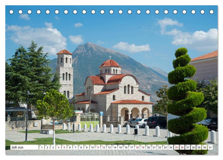 Produktbild: ALBANIENS Sch&ouml;nheiten (Tischkalender 2026 DIN A5 quer), CALVENDO Monatskalender