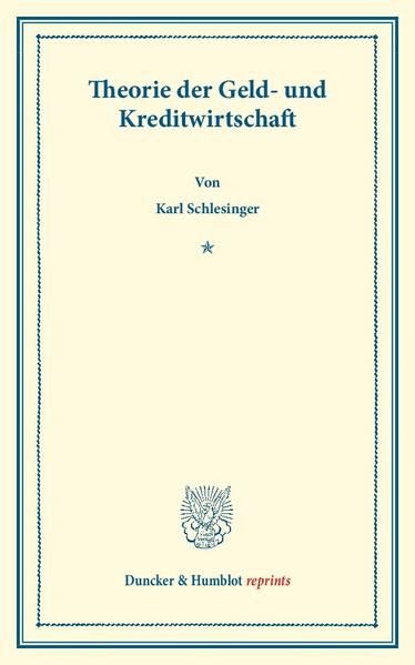 Produktbild: Theorie der Geld- und Kreditwirtschaft.