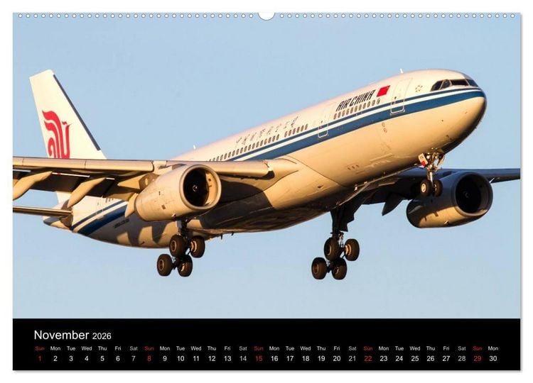Produktbild: World of Planes (High Quality Premium Wall Calendar 2026 DIN A2 landscape),CALVENDO 12 Month Wall Calendar