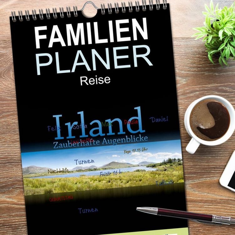 Produktbild: Familienplaner 2026 - Irland - Zauberhafte Augenblicke mit 5 Spalten (Wandkalender, 21 x 45 cm) CALVENDO