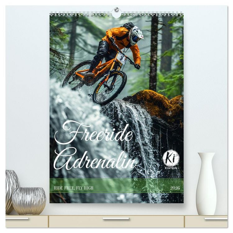 Produktbild: Freeride Adrenalin (hochwertiger Premium Wandkalender 2026 DIN A2 hoch), Kunstdruck in Hochglanz