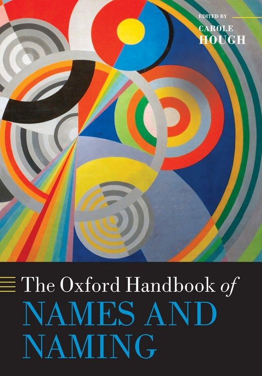Produktbild: The Oxford Handbook of Names and Naming