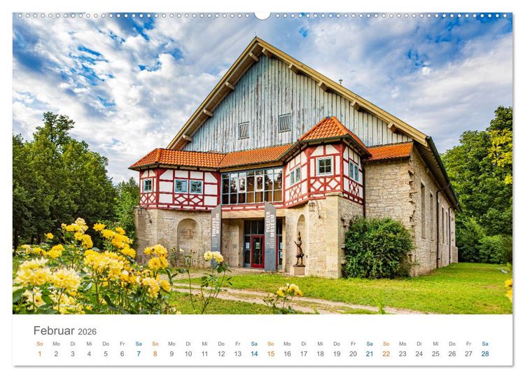 Produktbild: Meiningen - Th&uuml;ringische Theaterstadt (hochwertiger Premium Wandkalender 2026 DIN A2 quer), Kunstdruck in Hochglanz