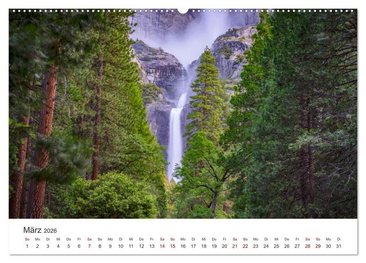 Produktbild: Yosemite - Nationalpark (hochwertiger Premium Wandkalender 2026 DIN A2 quer), Kunstdruck in Hochglanz