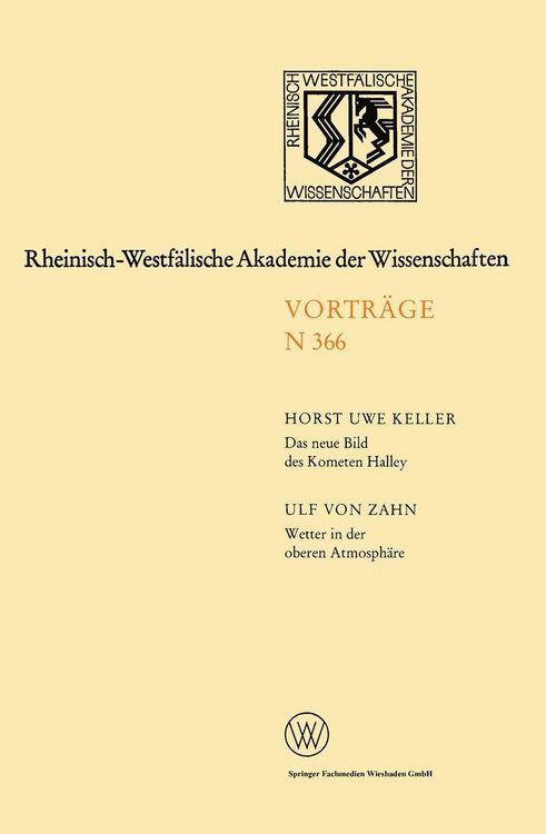 Produktbild: Das neue Bild des Kometen Halley - Ergebnisse der Raummissionen / Wetter in der oberen Atmosphäre