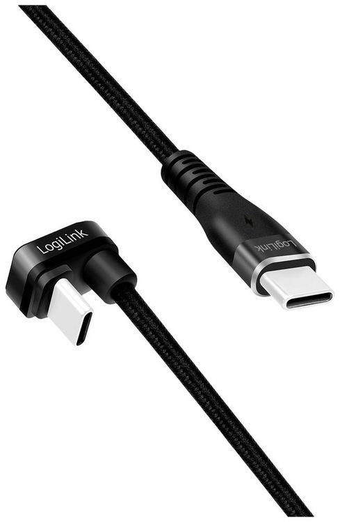 Produktbild: LogiLink USB-Kabel USB 2.0 USB-C&reg; Stecker 2.00 m Schwarz CU0191