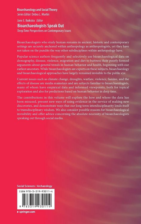 Produktbild: Bioarchaeologists Speak Out