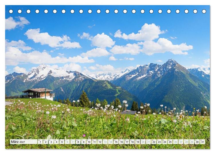 Produktbild: Zillertal - Bergidylle rund um Mayrhofen 2027 (Tischkalender 2027 DIN A5 quer), CALVENDO Monatskalender