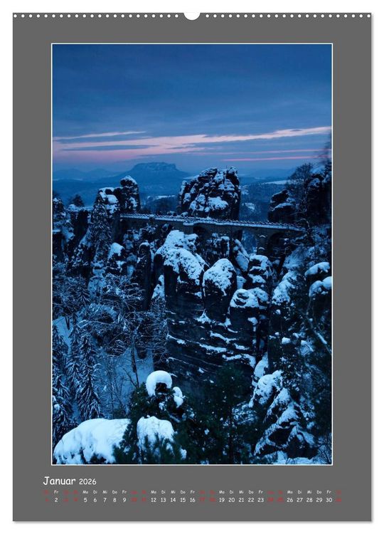 Produktbild: Meine sch&ouml;ne S&auml;chsische Schweiz (Wandkalender 2026 DIN A2 hoch), CALVENDO Monatskalender