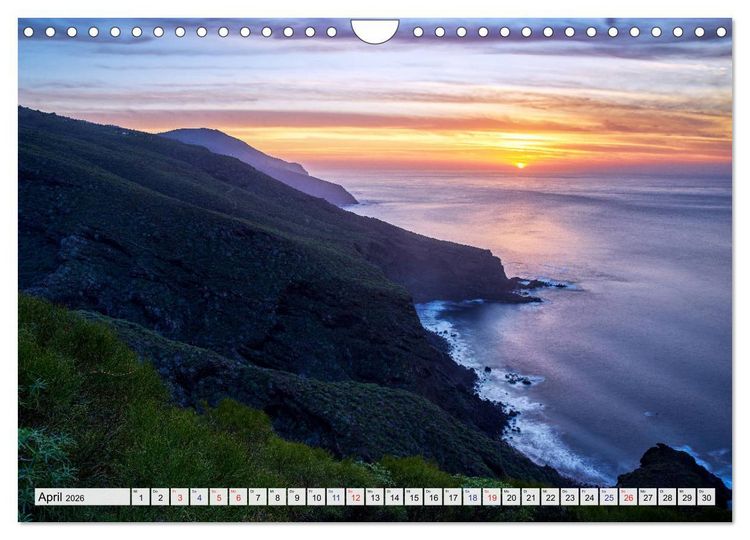 Produktbild: La Palma - La Isla Bonita - Kanarische Inseln (Wandkalender 2026 DIN A4 quer), CALVENDO Monatskalender
