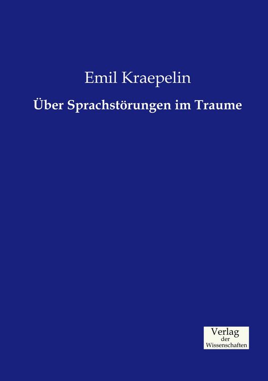 Produktbild: &Uuml;ber Sprachst&ouml;rungen im Traume