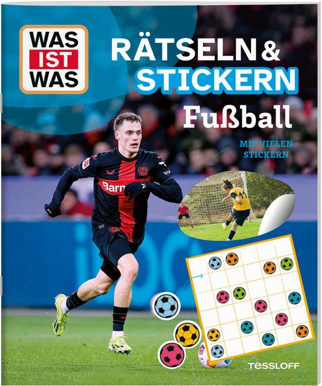 Produktbild: WAS IST WAS Rätseln und Stickern: Fußball