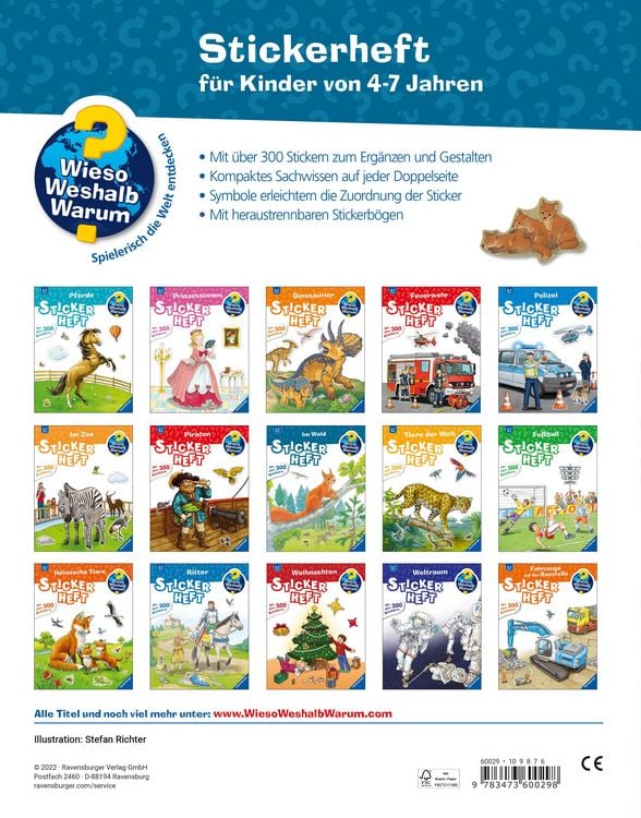 Produktbild: Wieso? Weshalb? Warum? Stickerheft - Im Wald