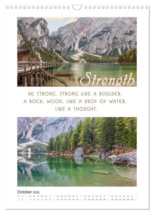 Produktbild: Inspiration for your Journey (Wall Calendar 2026 DIN A3 portrait), CALVENDO 12 Month Wall Calendar