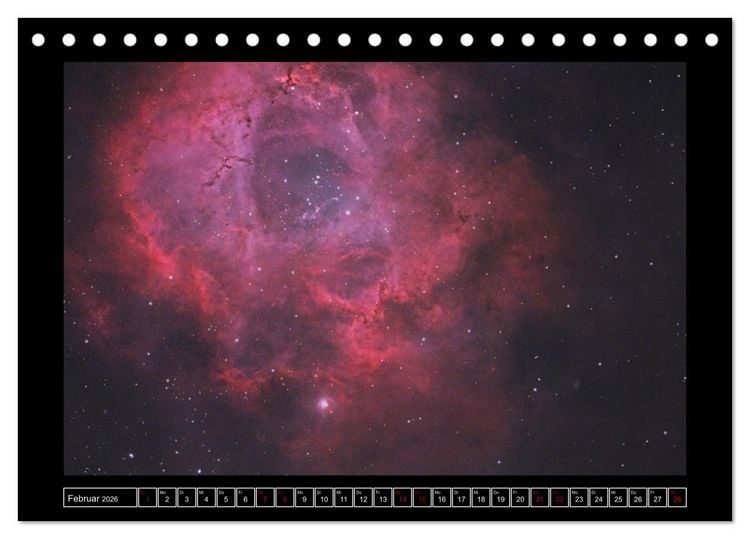 Produktbild: Astro-Kalender - Deep Sky und Landschaften (Tischkalender 2026 DIN A5 quer), CALVENDO Monatskalender
