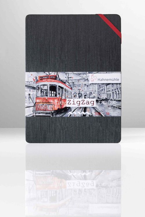 Produktbild: Hahnem&uuml;hle Papier the ZigZag book, DIN A 5, 300 g/m&sup2;
