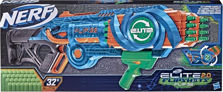 Produktbild: Hasbro F2553EU4 - Nerf Elite 2.0 Flipshots Flip-32 Blaster mit 32 Darts