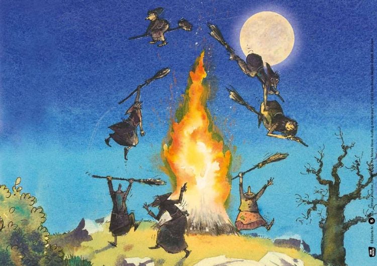 Produktbild: Die kleine Hexe. Ausflug mit Abraxas. Kamishibai Bildkartenset