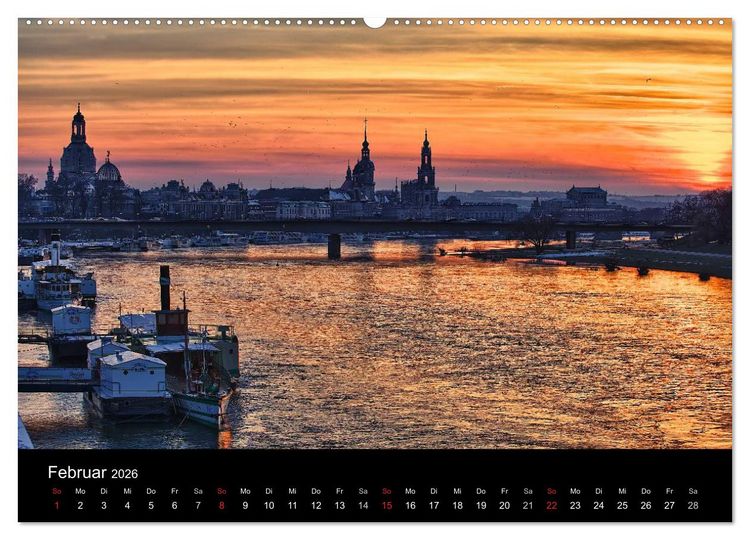 Produktbild: Dresden 2026 (Wandkalender 2026 DIN A2 quer), CALVENDO Monatskalender